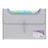 Mapa Strigo Plastic Extensibil A4, 6 Compartimente, gri