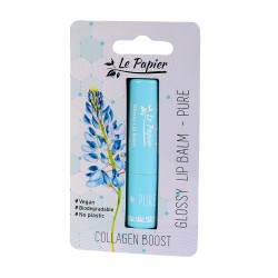Balsam de buze lucios cu colagen - Pure, Beauty Made Easy, 3.5g