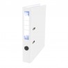 Biblioraft plastifiat STRIGO B50 PP, 50mm, alb